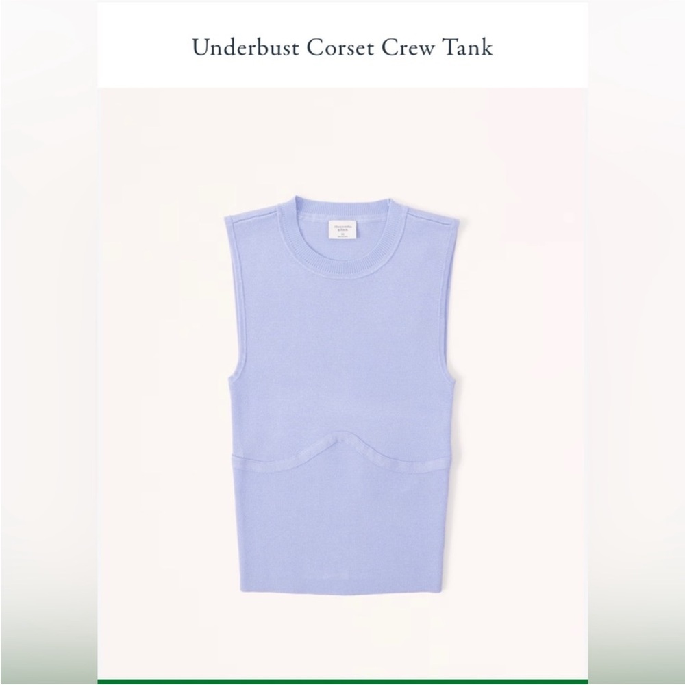 Abercrombie & Fitch Underbust Corset Crew Tank